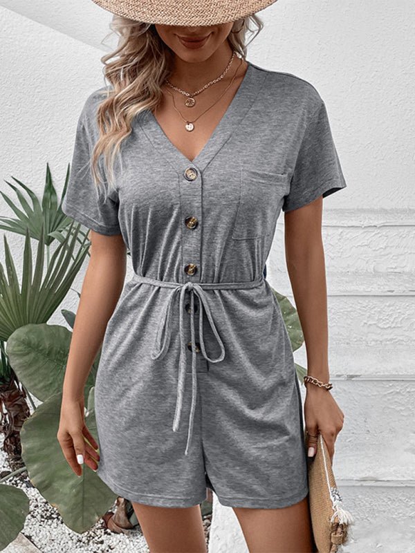 V-Neck jumpsuit - ElegantAlpha®