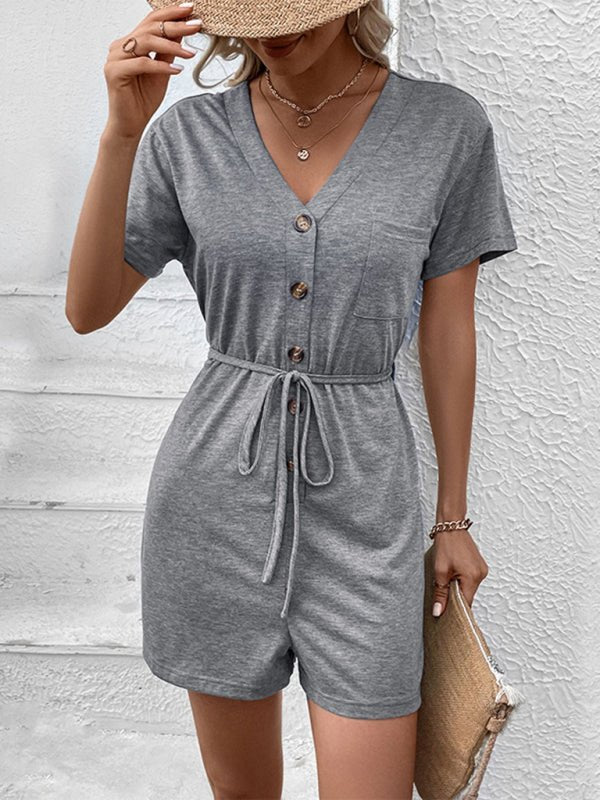 V-Neck jumpsuit - ElegantAlpha®