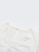 V - neck Lace Sleeve Top - ElegantAlpha®