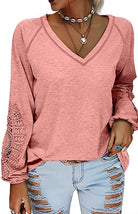 V Neck Lace Top - ElegantAlpha®