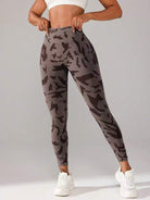 V waist camouflage peach hip sports trousers - ElegantAlpha