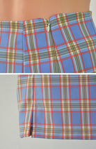 Versatile Hip Wrap Split High Waist Plaid Skirt - ElegantAlpha®