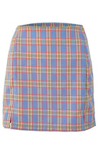 Versatile Hip Wrap Split High Waist Plaid Skirt - ElegantAlpha®