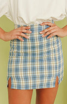 Versatile Hip Wrap Split High Waist Plaid Skirt - ElegantAlpha®