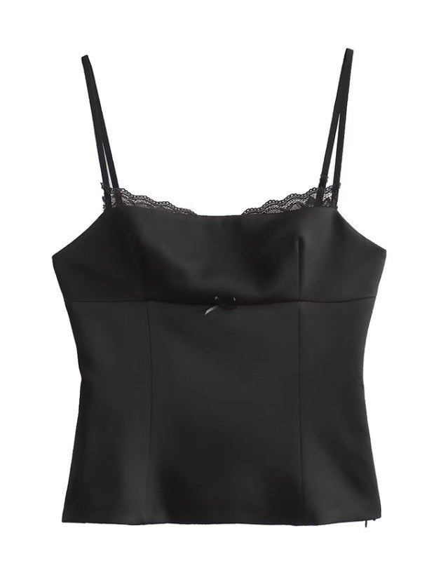 Versatile slim fit satin camisole - ElegantAlpha