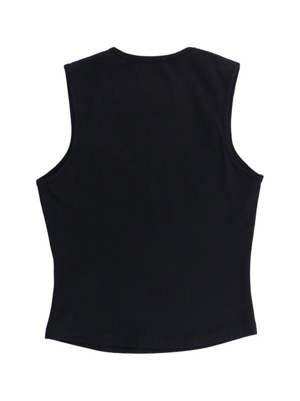 Versatile vest with bow decorative top - ElegantAlpha