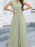 Wide Leg Pants Bib Jumpsuit - ElegantAlpha