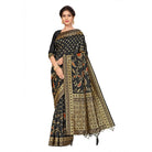 Women's Banarasi Silk Saree (Black, 5 - 6mtrs) - ElegantAlpha