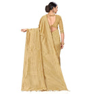 Women's Banarasi Silk Saree (Cream, 5 - 6mtrs) - ElegantAlpha