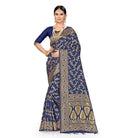 Women's Banarasi Silk Saree (Neavy blue, 5 - 6mtrs) - ElegantAlpha