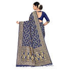 Women's Banarasi Silk Saree (Neavy blue, 5 - 6mtrs) - ElegantAlpha