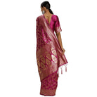 Women's Banarasi Silk Saree (Pink, 5 - 6mtrs) - ElegantAlpha