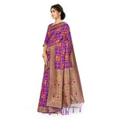 Women's Banarasi Silk Saree (Purple, 5 - 6mtrs) - ElegantAlpha