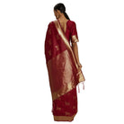 Women's Banarasi Silk Saree (Red, 5 - 6mtrs) - ElegantAlpha