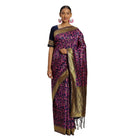 Women's Banarasi silk Saree with Blouse (Multi, 5 - 6mtr) - ElegantAlpha