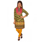 Women's Cotton Kurtis (Green, XL) - ElegantAlpha