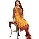 Women's Cotton Kurtis (Orange, Multi, XL) - ElegantAlpha