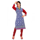 Women's Cotton Kurtis (Red, Blue, L) - ElegantAlpha