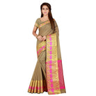 Women's Cotton Saree with Blouse (Multi, 5 - 6 Mtrs) - ElegantAlpha