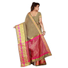 Women's Cotton Saree with Blouse (Multi, 5 - 6 Mtrs) - ElegantAlpha