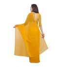 Women's Dyed Saree(Yellow,5 - 6 Mtrs) - ElegantAlpha