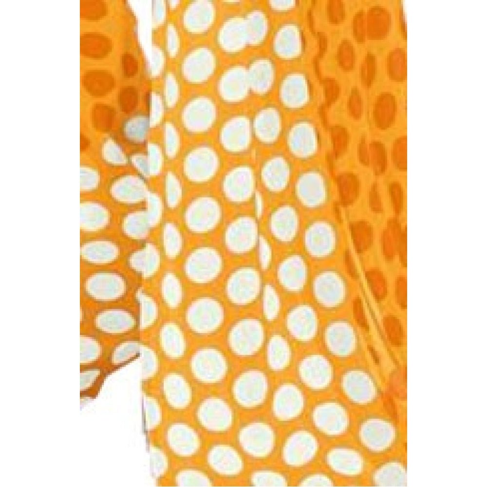 Womens Geogrette Saree with Blouse Digital Printed Saree (Yellow, 6.25 Mtr) - ElegantAlpha