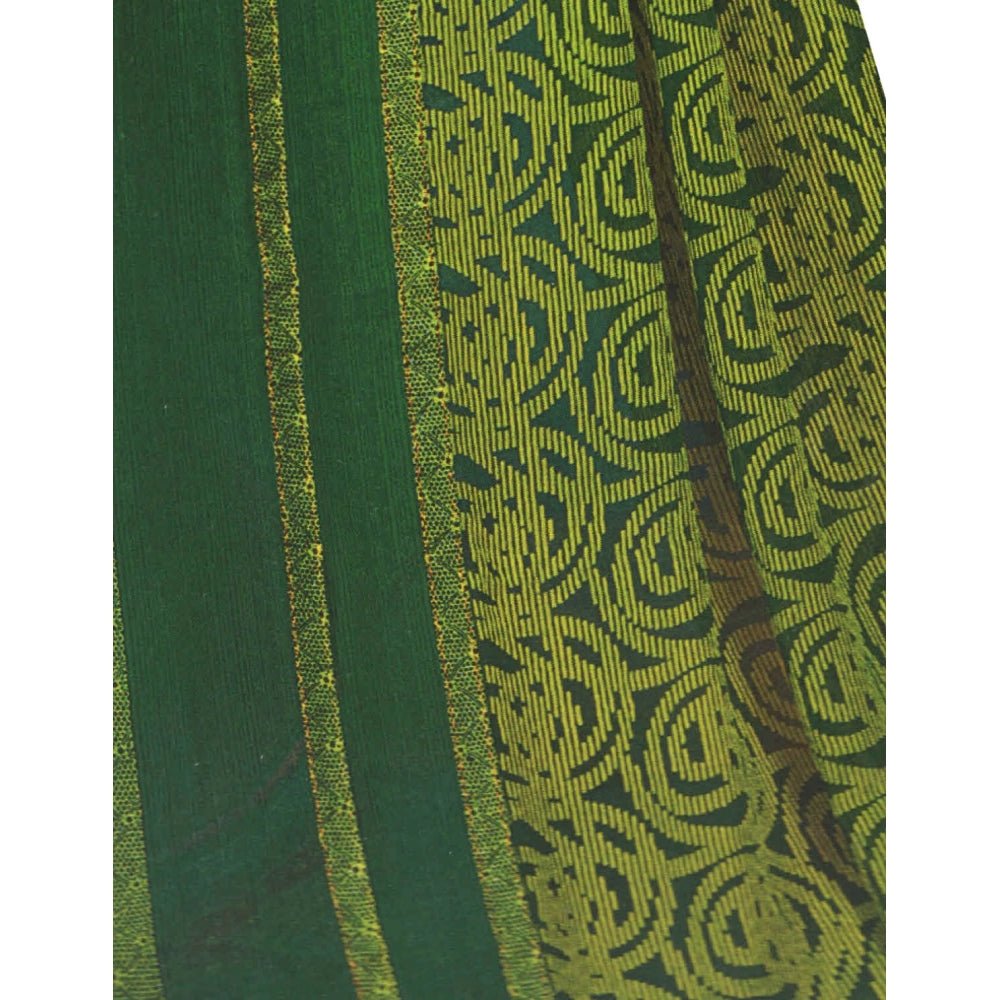 Womens Georgette Digital Printed Saree (Green, 6.25 Mtr) - ElegantAlpha