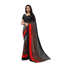 Women's Georgette Saree(Black,5 - 6 Mtrs) - ElegantAlpha