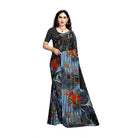 Women's Georgette Saree(Blue,5 - 6 Mtrs) - ElegantAlpha