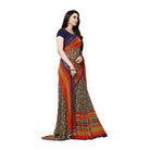 Women's Georgette Saree(Blue,5 - 6 Mtrs) - ElegantAlpha