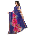 Women's Georgette Saree(Blue,5 - 6 Mtrs) - ElegantAlpha