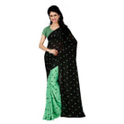 Women's Georgette Saree(Green,5 - 6 Mtrs) - ElegantAlpha