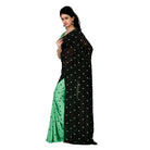 Women's Georgette Saree(Green,5 - 6 Mtrs) - ElegantAlpha