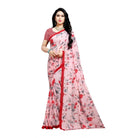 Women's Georgette Saree(Peach,5 - 6 Mtrs) - ElegantAlpha