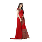 Women's Georgette Saree(Red,5 - 6 Mtrs) - ElegantAlpha