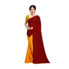 Women's Georgette Saree(Red,5 - 6 Mtrs) - ElegantAlpha