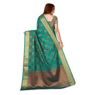 Women's Kanjivaram Silk Saree with Blouse (Green, 5 - 6 Mtrs) - ElegantAlpha