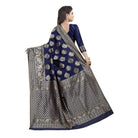 Women's Kota Banarasi Silk Saree with Blouse (NavyBlue,5 - 6 mtrs) - ElegantAlpha