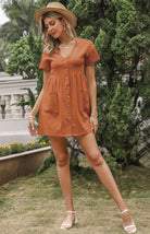 Women's Loose Shirt Dress - ElegantAlpha