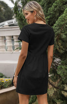 Women's Loose Shirt Dress - ElegantAlpha