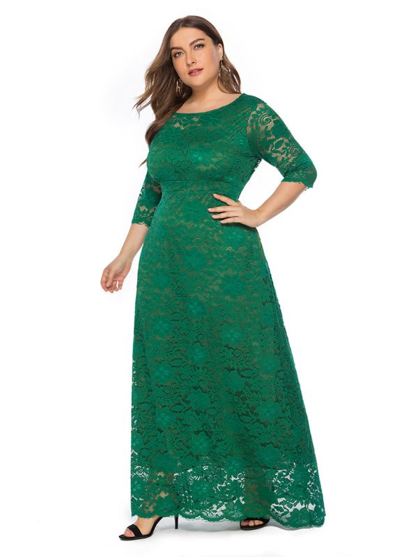 Women's new elegant lace dress - ElegantAlpha