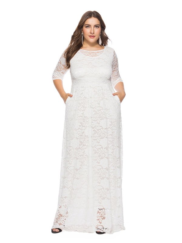 Women's new elegant lace dress - ElegantAlpha