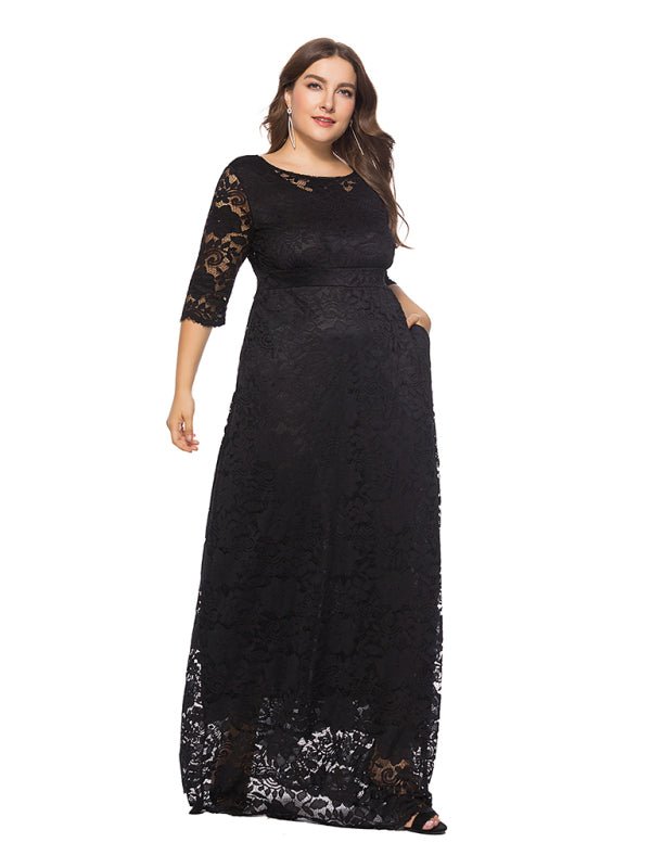 Women's new elegant lace dress - ElegantAlpha