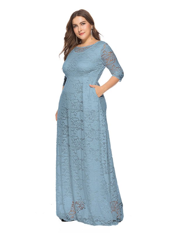 Women's new elegant lace dress - ElegantAlpha