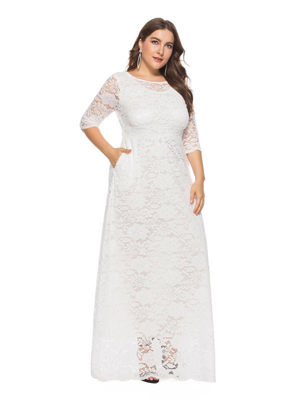 Women's new elegant lace dress - ElegantAlpha