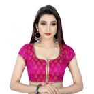 Women's Nylon, Inner - Cotton Full Stitched Padded Blouse (Pink) - ElegantAlpha