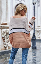 Women's Ol Commuter Striped Pullover Sweater - ElegantAlpha®