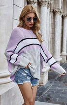 Women's Ol Commuter Striped Pullover Sweater - ElegantAlpha®