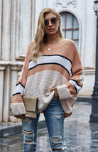 Women's Ol Commuter Striped Pullover Sweater - ElegantAlpha®