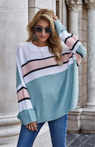 Women's Ol Commuter Striped Pullover Sweater - ElegantAlpha®